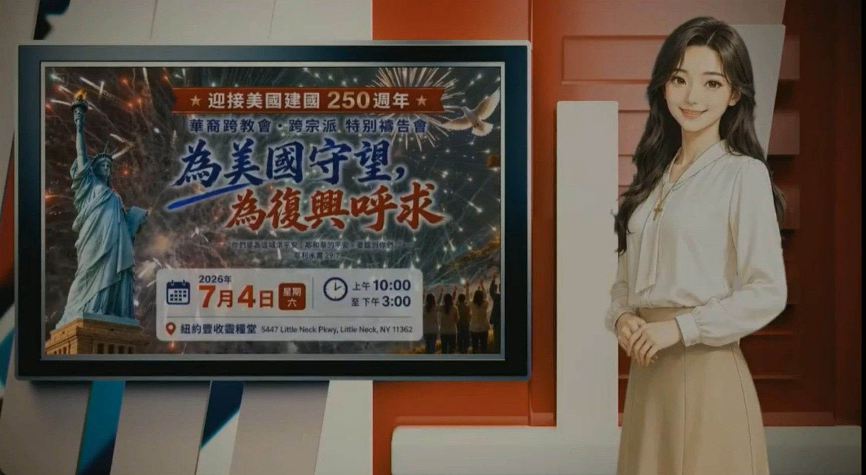 丰收每周要闻：美国250周年庆典 America’s 250th Anniversary Celebration 和卡内基音乐会Carnegie-hall-concert